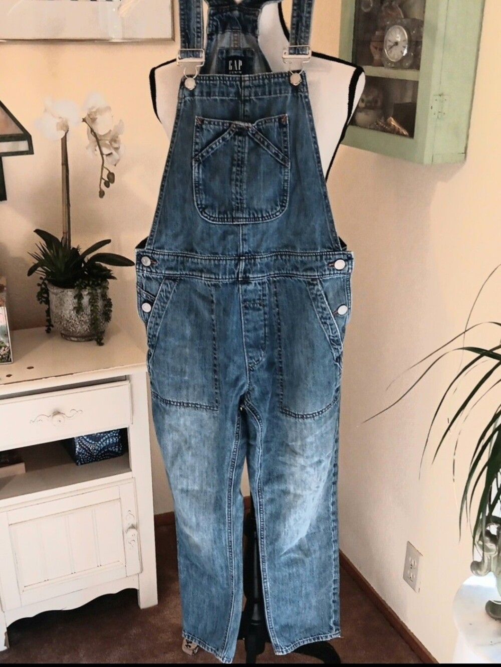 GAP Light Blue Denim Overalls. Country. Coastal Cowgirl.